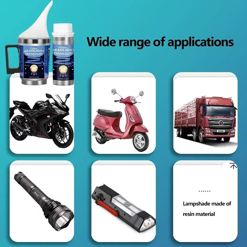 سيارة المصابيح الأمامية تجديد تلميع عدة مجموعة ترميم المصباح ورشة عمل أداة العناية بالسيارات 800 مللي مبخر بوليمر السائل