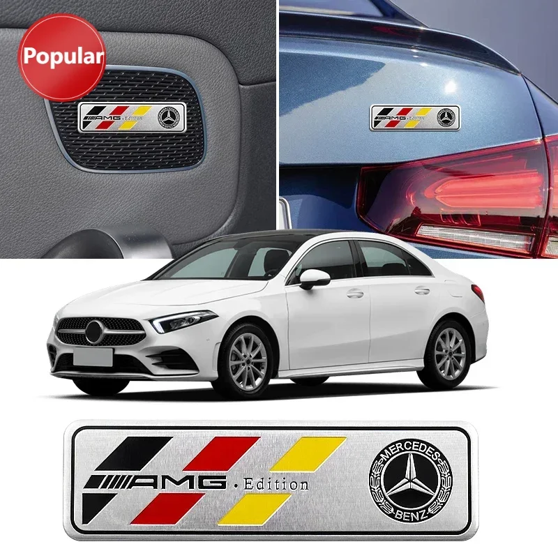 

# 1 шт. 3D металлические наклейки на кузов багажника автомобиля для Mercedes Benz AMG W177 176 W117 W116 W247 X156 W213 W205 W222 W223 W204 X253