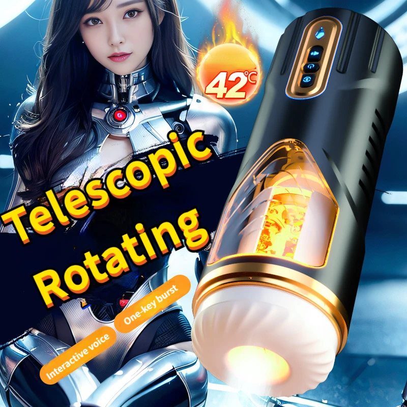 Best-selling Telescopic Rotation Adult Supplies Vibrator 18 Sexy Toys Porno Warming Pussy Blowjob Man Masturbation Airplane Cup