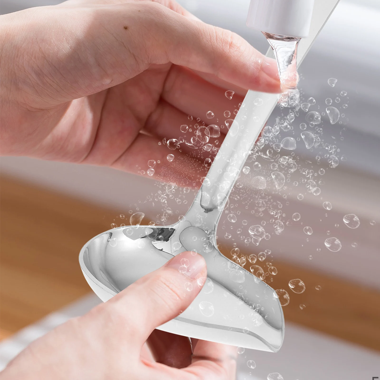 Cuchara para verter aceite de acero inoxidable 304, cuchara para sopa gruesa, cuchara para aceite de cocina, utensilio de cocina para uso en olla caliente