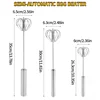 Semi Automatic Egg Beater Manual Rotating Cream Mixer Household Baking Tool Kitchen Gadget for Egg Blending Cake Mixing 4