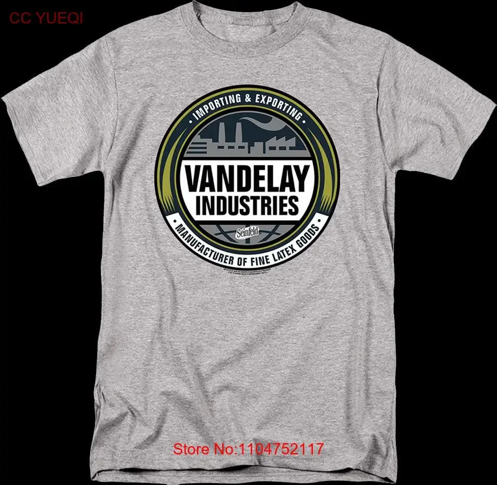Vandelay Industries Logo Seinfeld T-Shirt Vintage Washed Fashion Homme Atmungsaktiv gestreckt Vielseitig Bequem Lässig