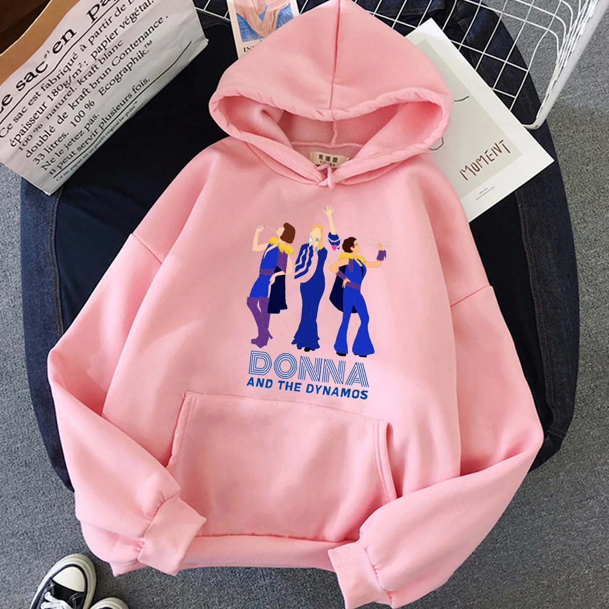 

Fashion New Women Hoodie Music Singer Donna And The Dynamos Mama Mia Graphic Print Femme Hoodie winter Sweatshirt Plush Pullover