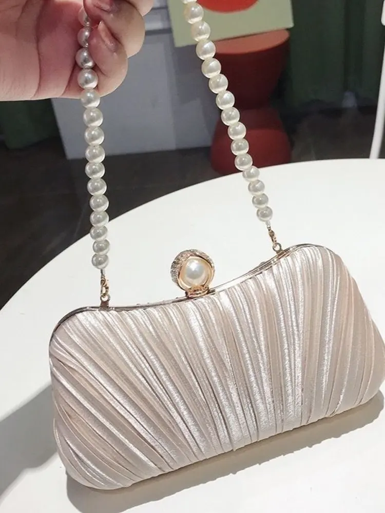 

Ele Evening Clutch Bag for Women Chinese Sle Small Handbag to Match Single oulder Strap Lo Bule Closure