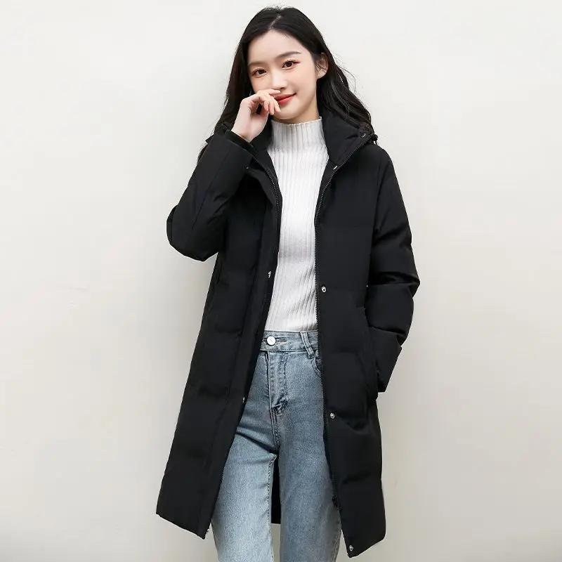 2023 New Women Down Cotton Coat Winter Jacket Female Mid Length Version Parkas Warm Thick Fashion Outwear Fashion Overcoat