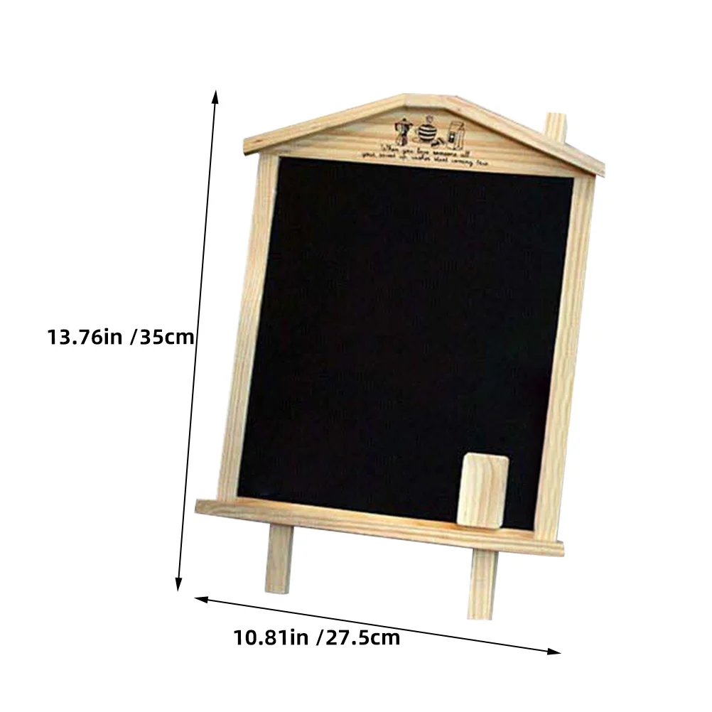 36x26cm Magnetic Small Blackboard Wooden Message Board Decorative Chalkboard for Shop Home Kitchen Classroom Door Sign Menu