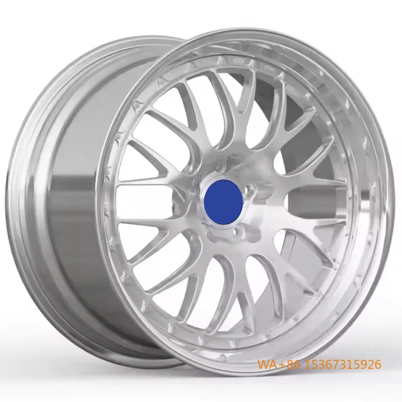 

Forged Alloy Wheel Silver Finish Multi Spoke Center Accent High Performance Lightweight Durable Various Sizes Fit Passenger Cars