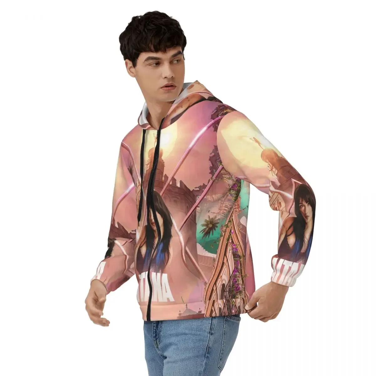 Aitana Ocana Singer Sudadera con capucha con cremallera Jersey de Hip Hop Otoño Invierno Sudadera para hombre y mujer Tops de manga larga