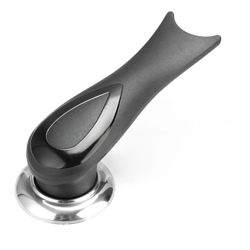 Stand Alone Lid Handle for Cookware Using Thermally Stable Phenolic Plastic and Ergonomic Fishtail Base Design