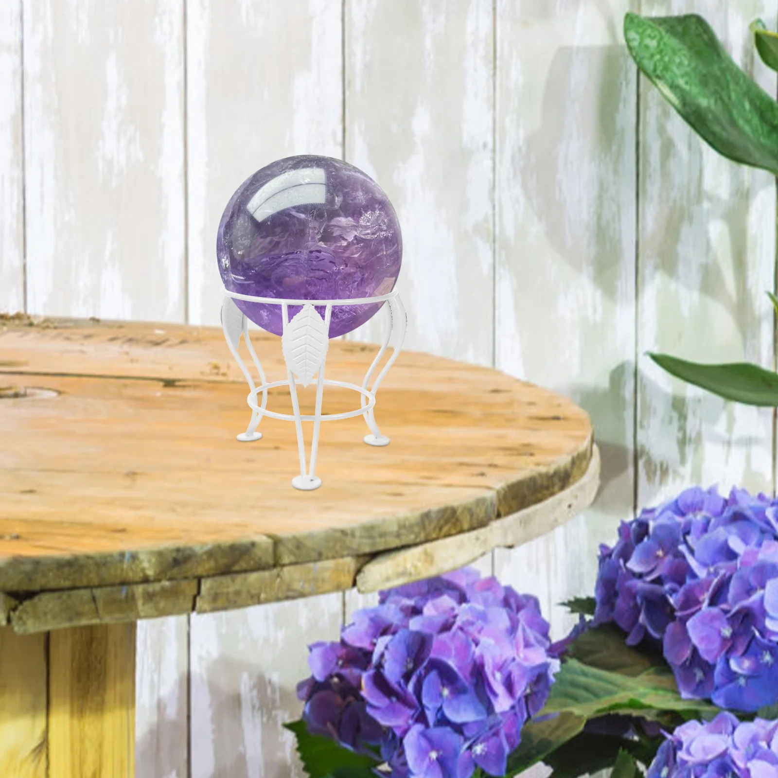 

Creative Metal Gazing Ball For Garden Patio Decor Durable Outdoor Plants Holder Unique European Style Ball Display Rack Iron