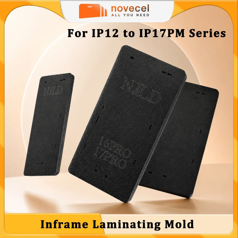 NJLD Inframe Laminating Mold Pad for iPhone 18Pro 17 Pro Max 16Pro 16 15 Plus 14 13 12 Elastic Mat LCD Screen Glass Repair Tool