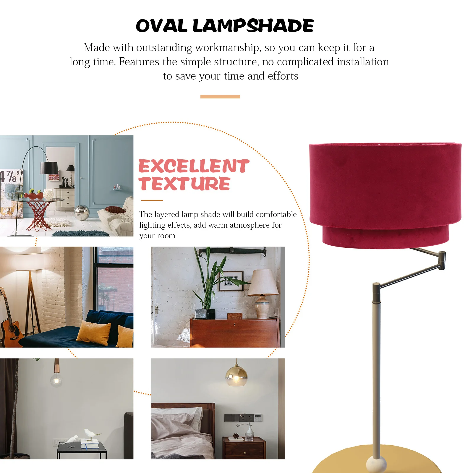 

2 Tier Lampshade Double Layer Pendant Light Cover E27 E14 Modern Hanging Lamp Shade Simple Installation Home Decor