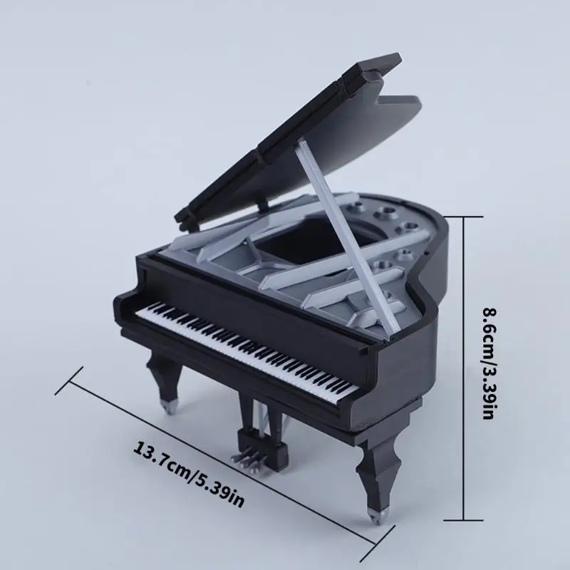 Studentenflügel aus Kunststoff, kleines Instrument, Kunststoffstruktur für Miniaturszenen und Sammlerdisplays A2UB – Detail 6