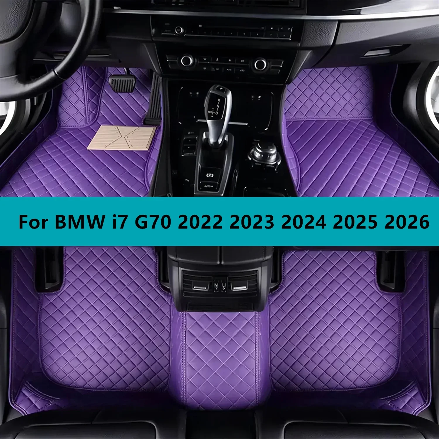 

Car Floor Mats For BMW i7 G70 2022 2023 2024 2025 2026 Full Set Leather All Weather Waterproof Car Floor Mats