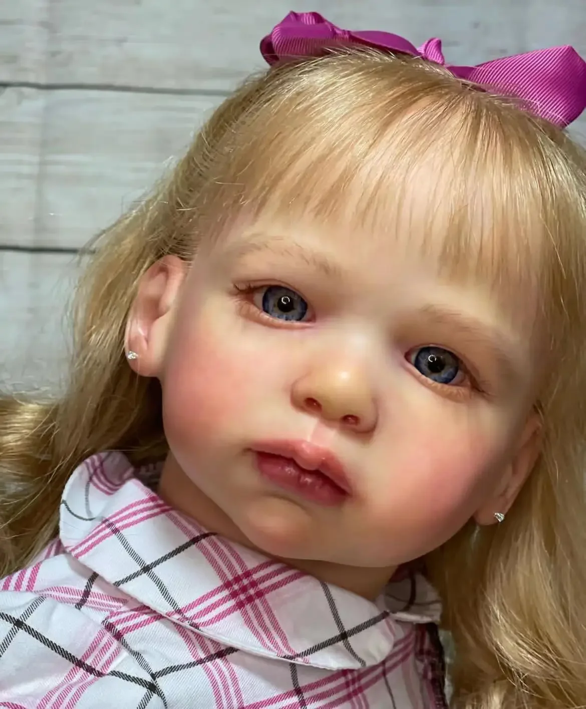 DLS Customized Limited Supply 28inch Reborn Baby Doll Lily With Hand-Rooted Hair Already Finished Doll With  Different Dress