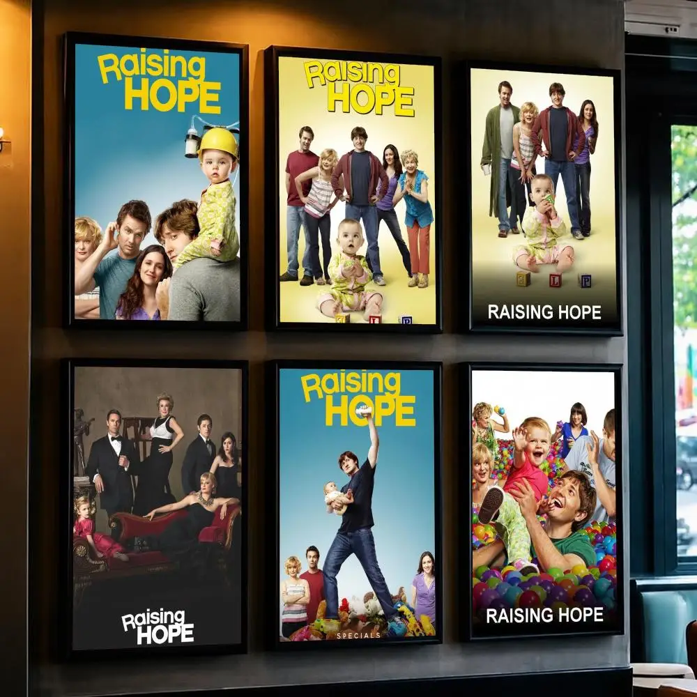 tv series R-Raising Hope-E Poster Removable Wall Sticker for Home Cafe Bar Office Interior Decor