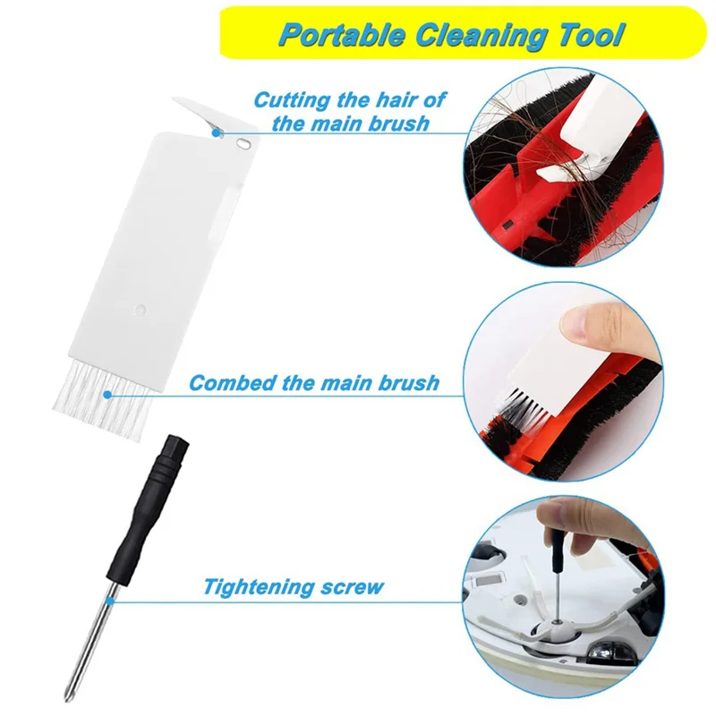 Запасные части, основная щетка, боковая щетка, HEPA-фильтр, совместимый для Roborock S5 S6 S50 S51 S55, аксессуары для пылесоса # АБГП