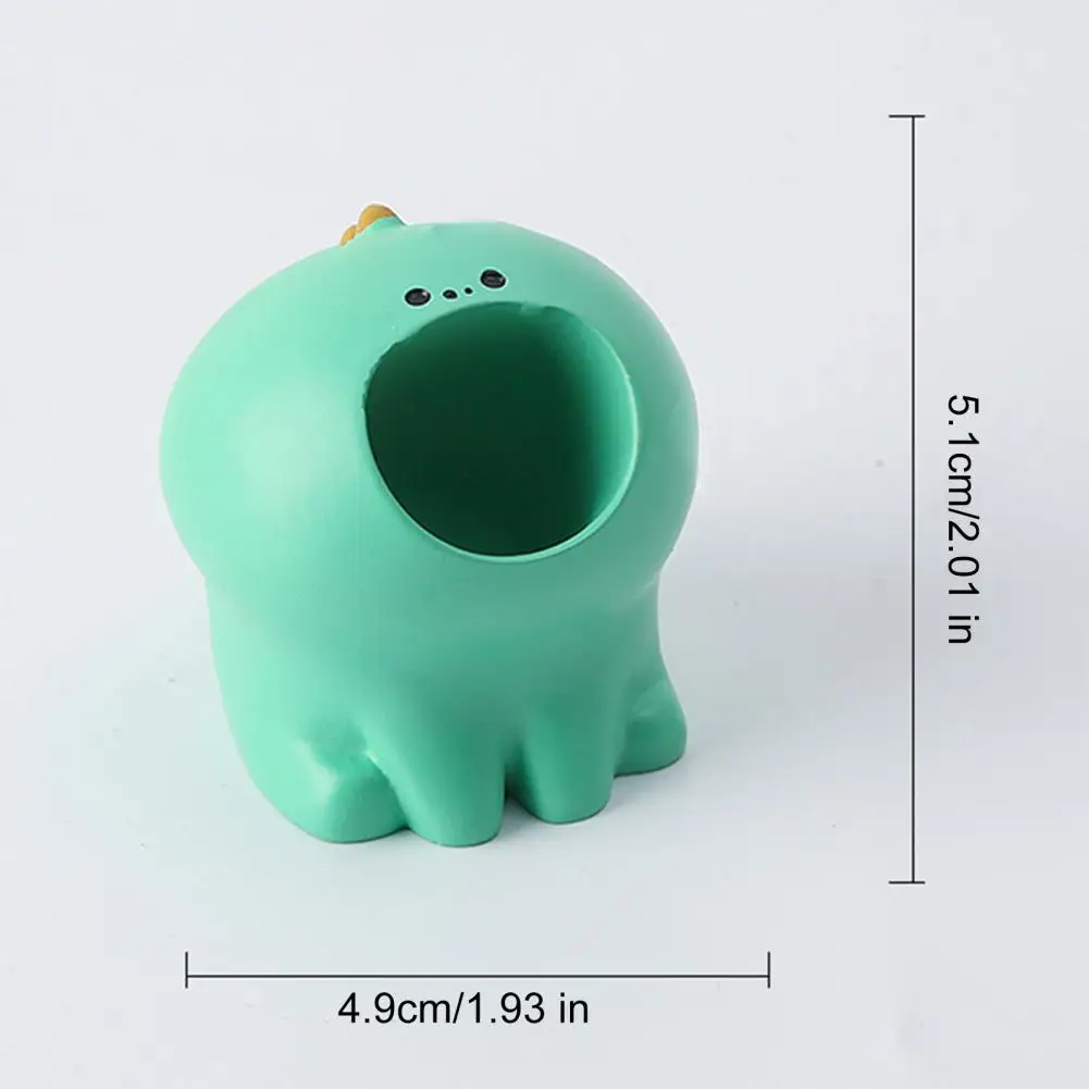 Cute Animal Toothbrush Holder Funny Resin Pen Holder Mini Animal Single Tooth Brush Stand Bathroom Organizer for Office  칫솔 받침대