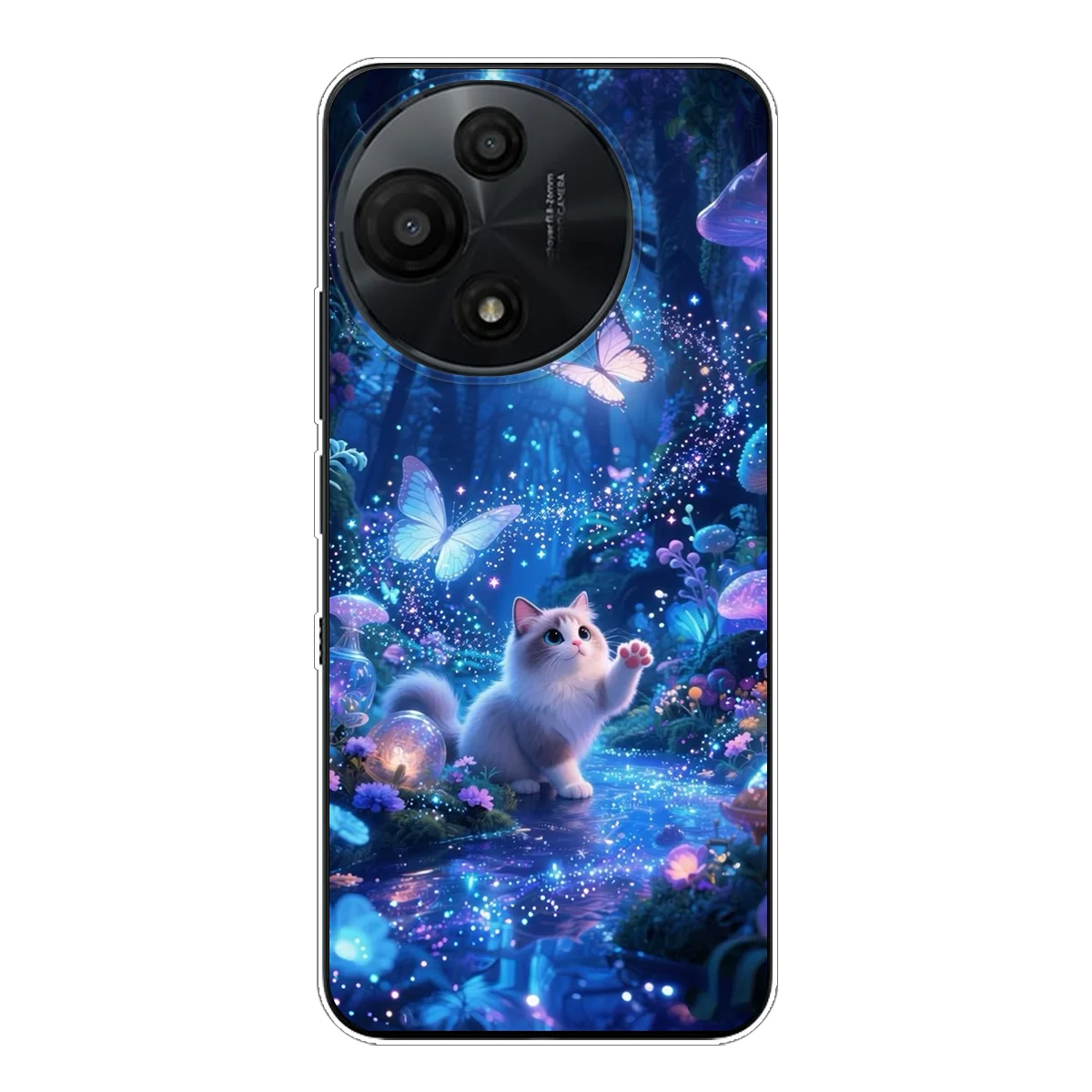 For Alcatel V3 Pro 5G Fantasy Animal Print Case Aesthetic Art Soft TPU Shockproof Phone Cover Funda