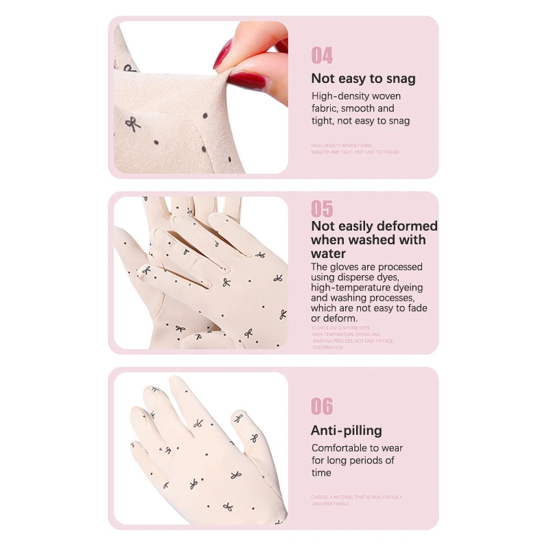 Women Driving Riding Mitten Sunscreen Gloves Female Summer Breathable Elastic Sun Protection Glove Fro Lady Girl