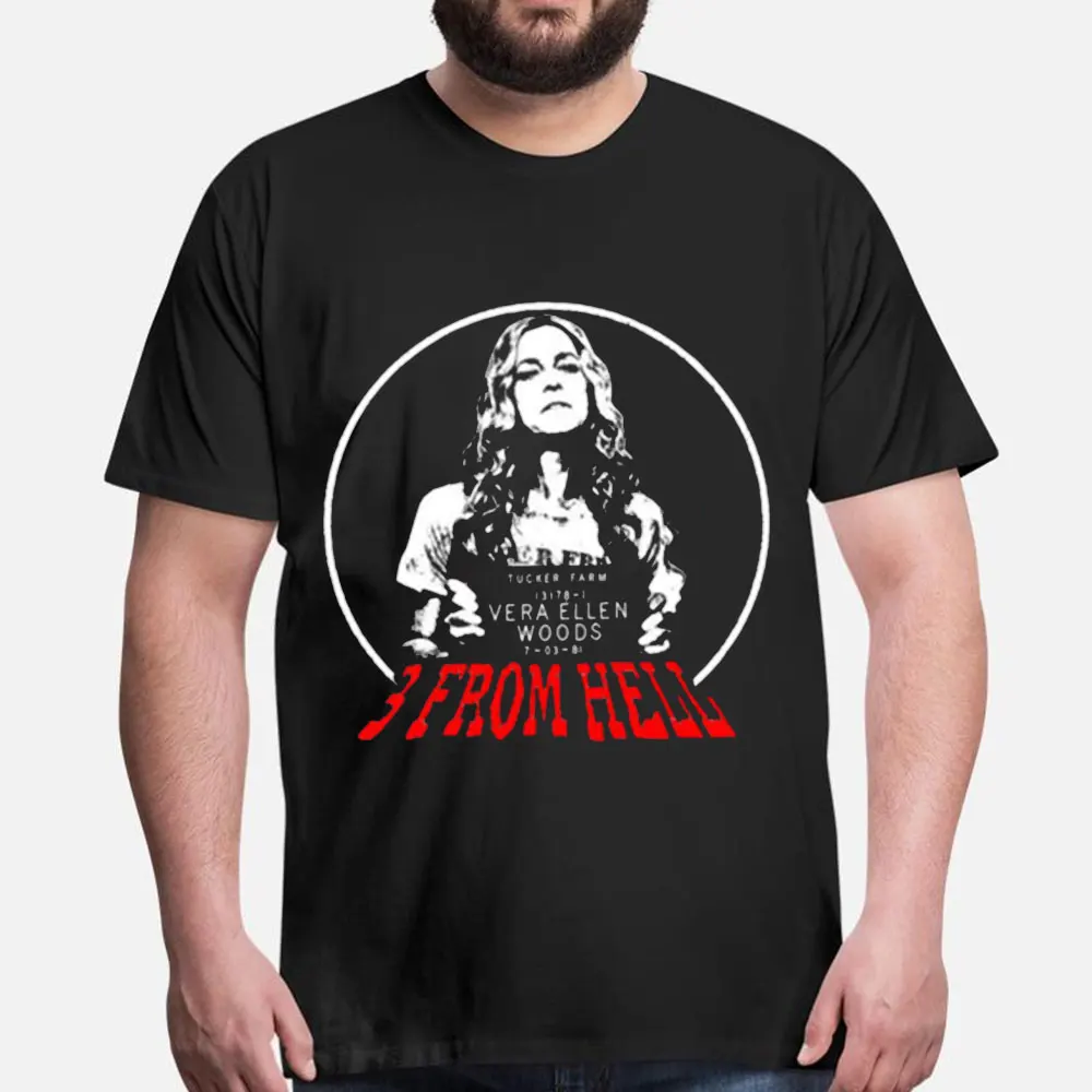 

3 From Hell Rob Zombie House Of 1000 Corpses Scary Halloween Gift t shirt 100% cotton Short Sleeve Graphic Clothes All size tee