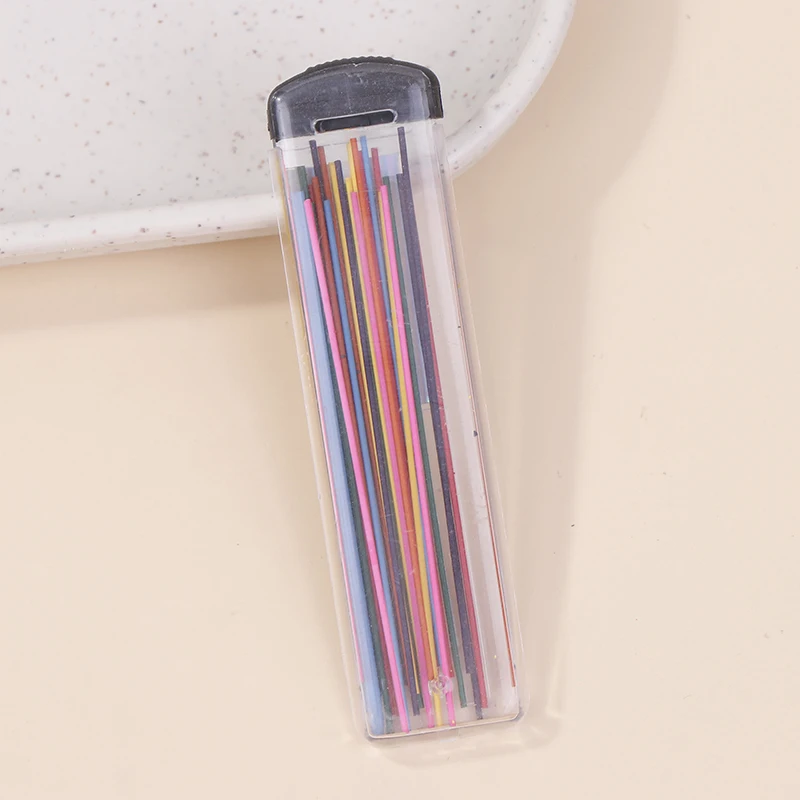 0.7mm Colored Automatic Lead Refill HB Graphite Lead Art Sketch Painting Pencil Leads Stationery
