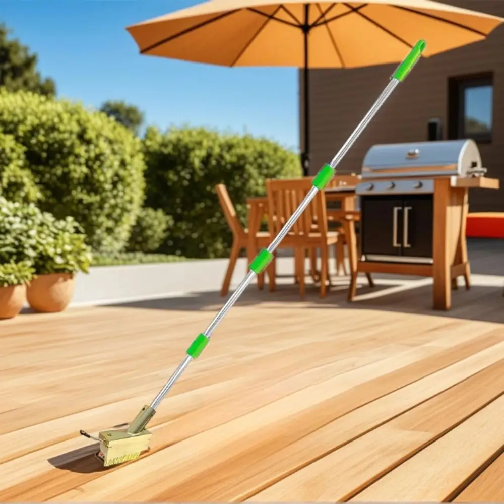 

Long Steel Handle Manual Crack Weeder Pulling Hook Stainless Steel Weed Removal Brush Steel Wire Broom Head Detachable