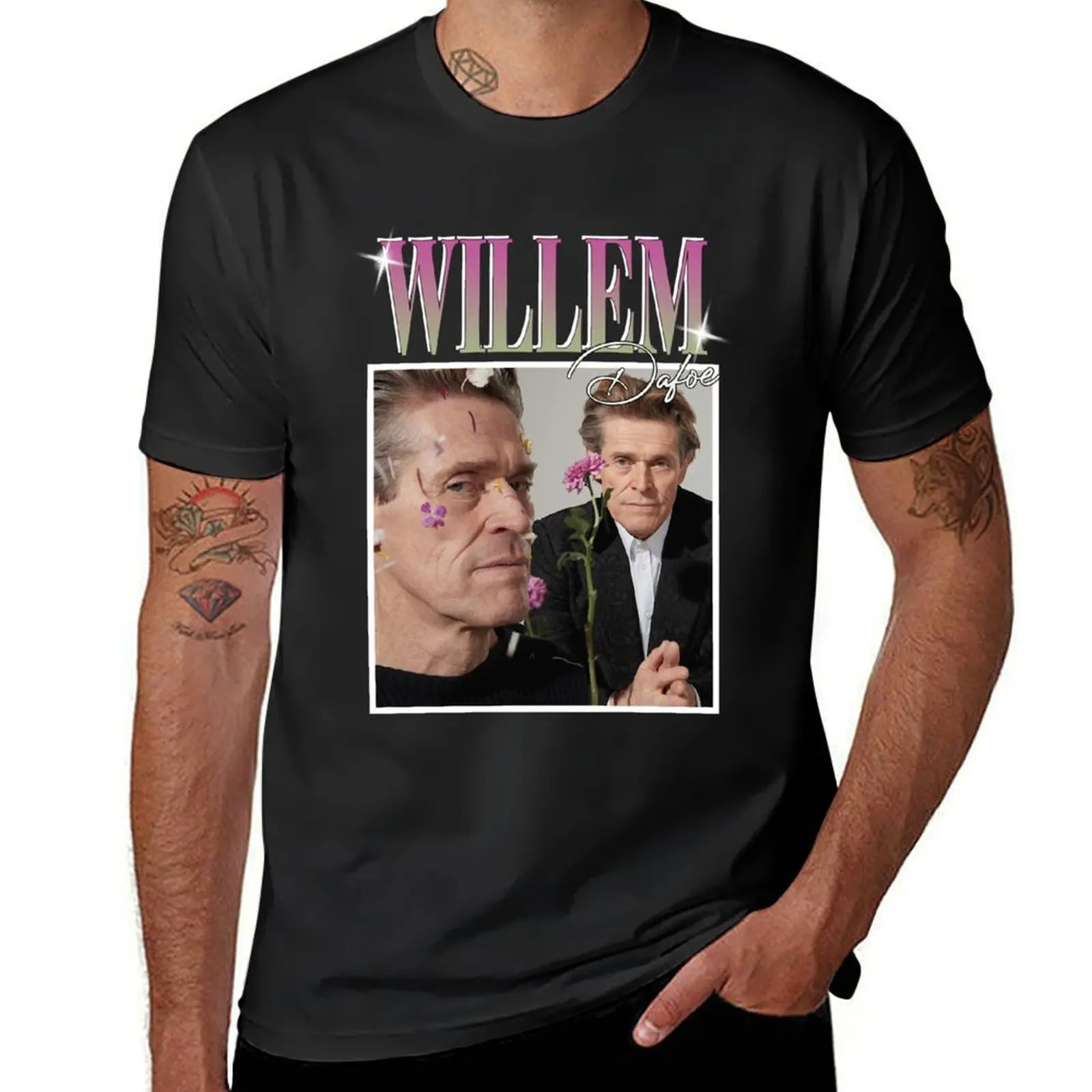 Willem dafoe T-Shirt cute clothes new edition for a boy mens big and tall t shirts