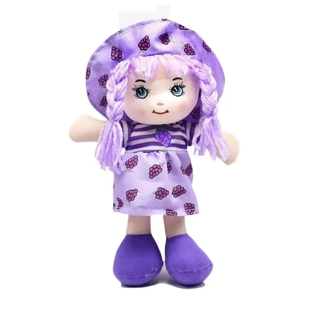 Hig Quality 25cm Rag Dolls Fruit Skirt Hat Cartoon Baby Sleeping Toy Soft