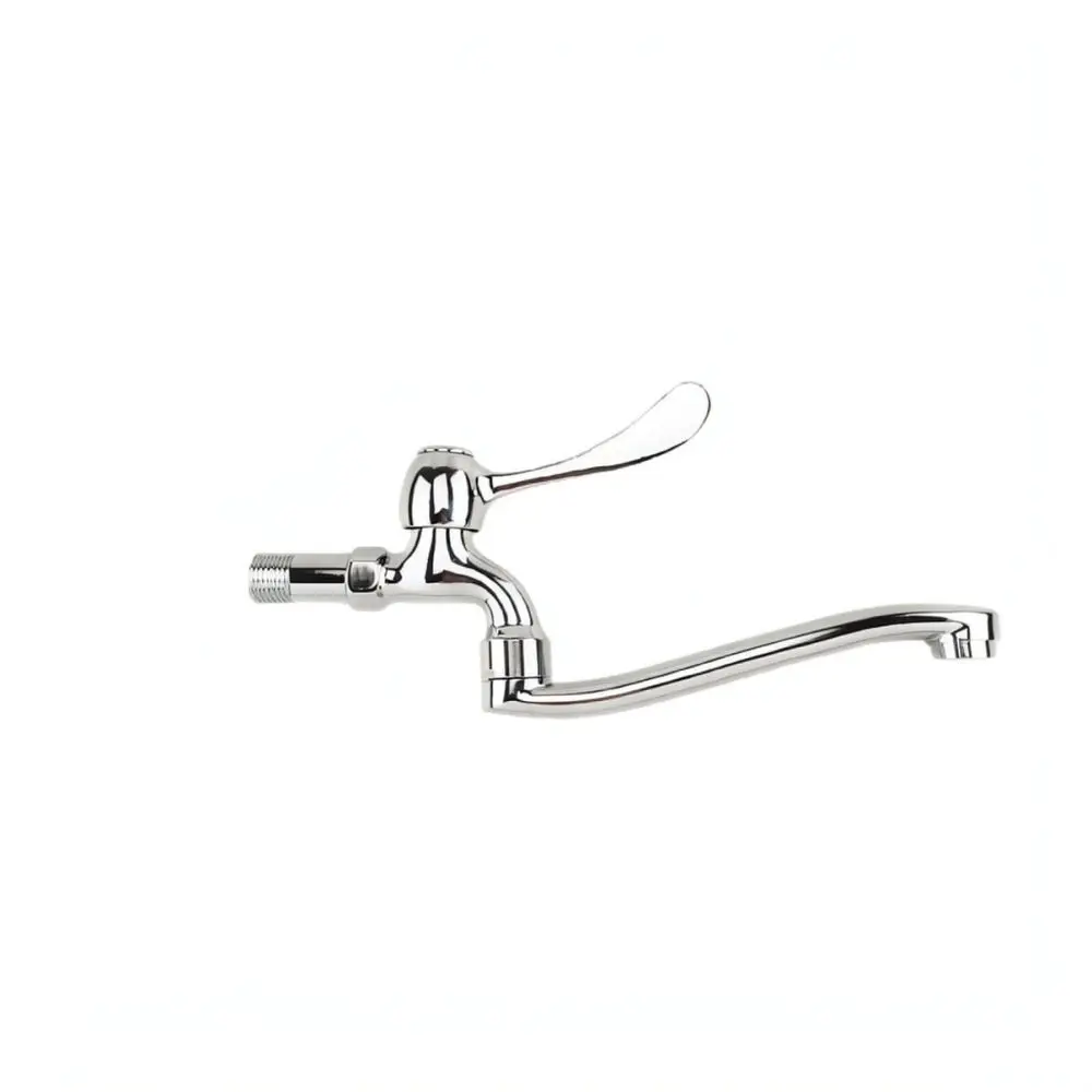Extended Copper Water Tap Single Cold Faucet Wall Mounted For Laundry Washing Machine Kitchen Mop Pool Inlet Connector