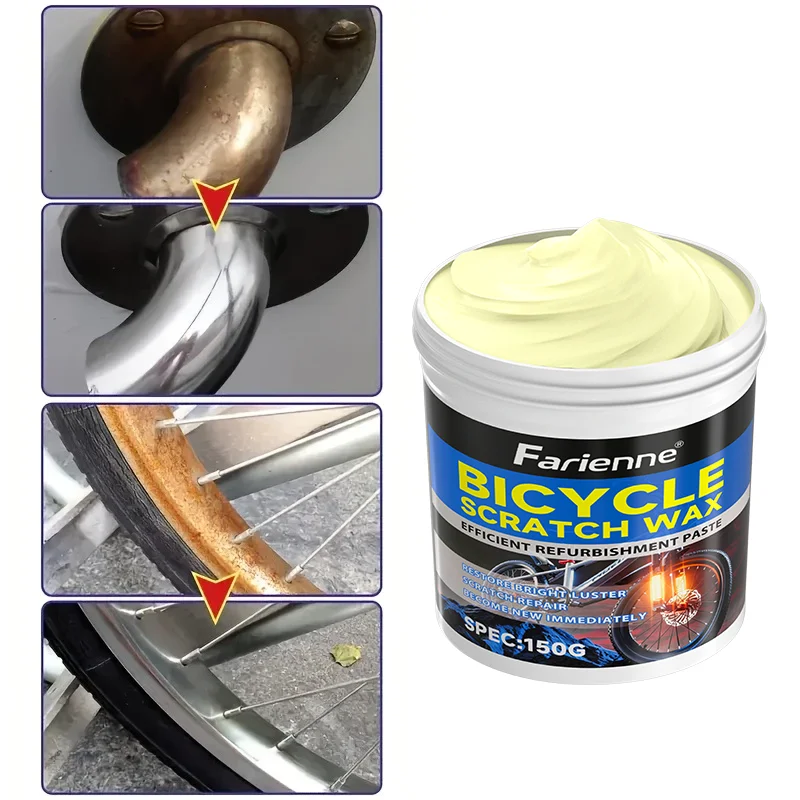 Farienne 150g Multi-Purpose Bicycle Care Wax Scratch Remover And Refurbishment Paste for Bike Frames And Components