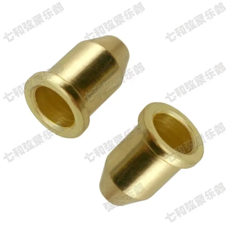 120 Stück/Set Goldene Gitarrensaiten-Halterungen und Buchsen für E-Gitarren-Brücke, Saitenhalter, Gitarrenzubehörteile – Detail 3