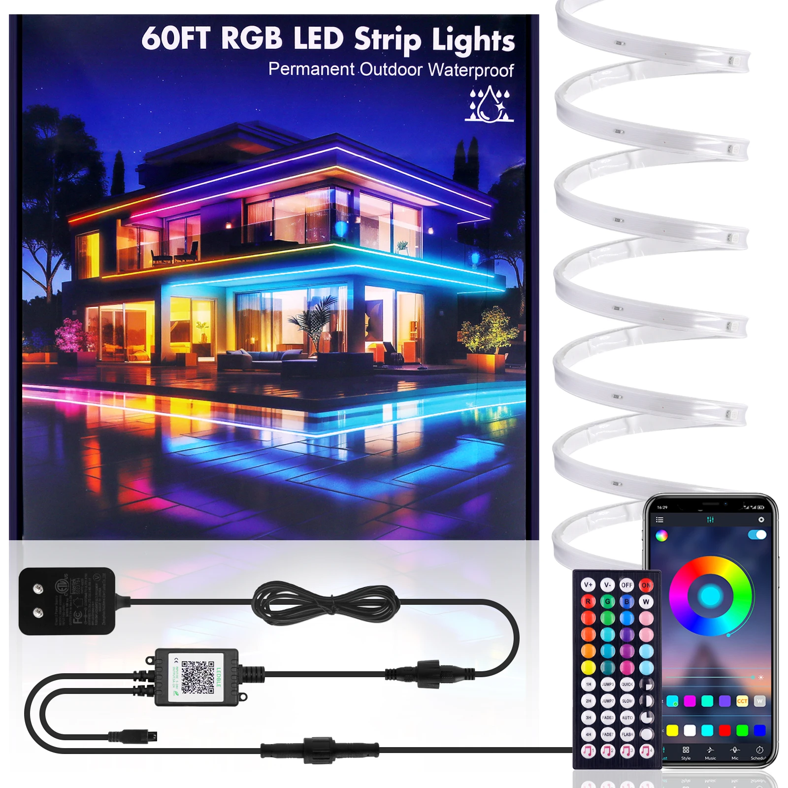 24V LED Strip Lights RGB 3535 Led Light Bluetooth App Control Flexible LED Lamp Ribbon For Room Decor TV BackLight Diode Tape