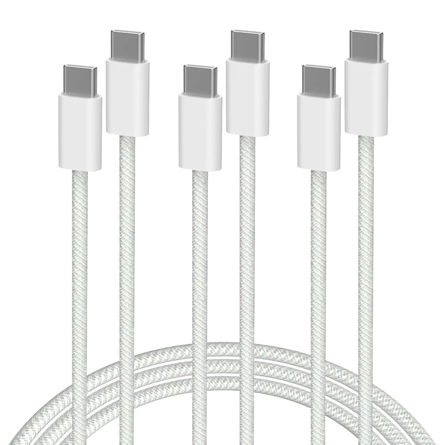3-Pack 60W USB C to USB C Cable, Type C to Type C Cable,Fast Charging Cable for iPhone 17 16 15 Pro Plus Pro Max Air，for Galaxy