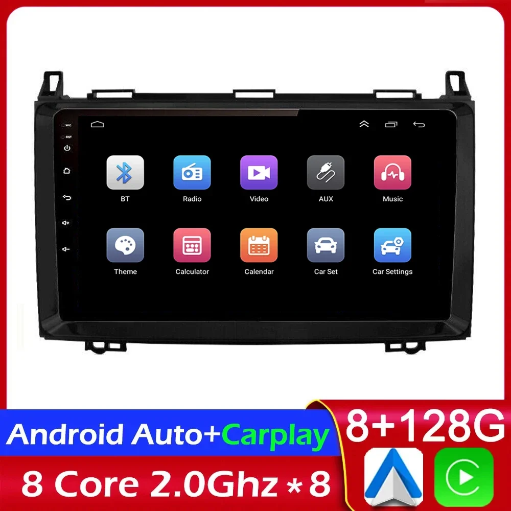 

8 Core Car Radio Multimedia Player For Mercedes Benz B200 A B Class W169 W245 Viano Vito W639 Sprinter W906 4G wireless Carplay