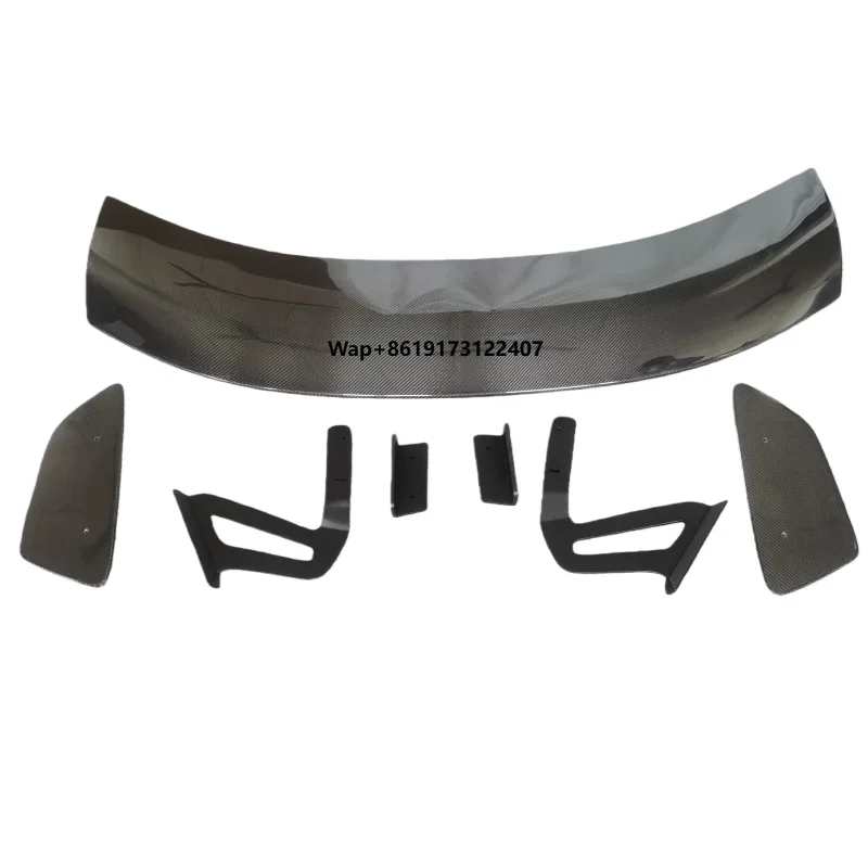 

High Quality Dry Carbon Fiber Rear Wing Spoiler Suitable for 718 GT4 Style, 718 New Appearance Upgrade