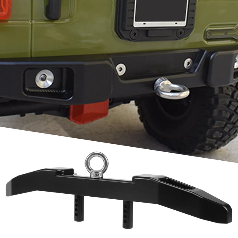 Paraurti posteriore in metallo con gancio di traino per Axial SCX6 AXI05000 JEEP JLU 1/6 RC Crawler aggiornamenti per auto accessori per parti