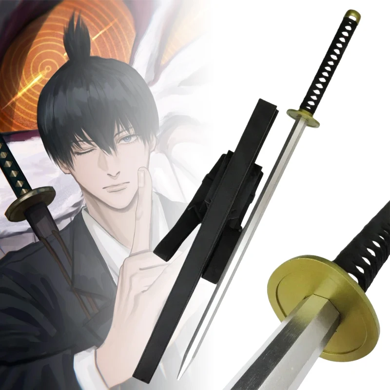 40inch Hayakawa Aki Katana Wooden Sword Anime Chainsaw Man Cosplay Ninja Real Size Japanese Katana Original Samurai Sabre Gift
