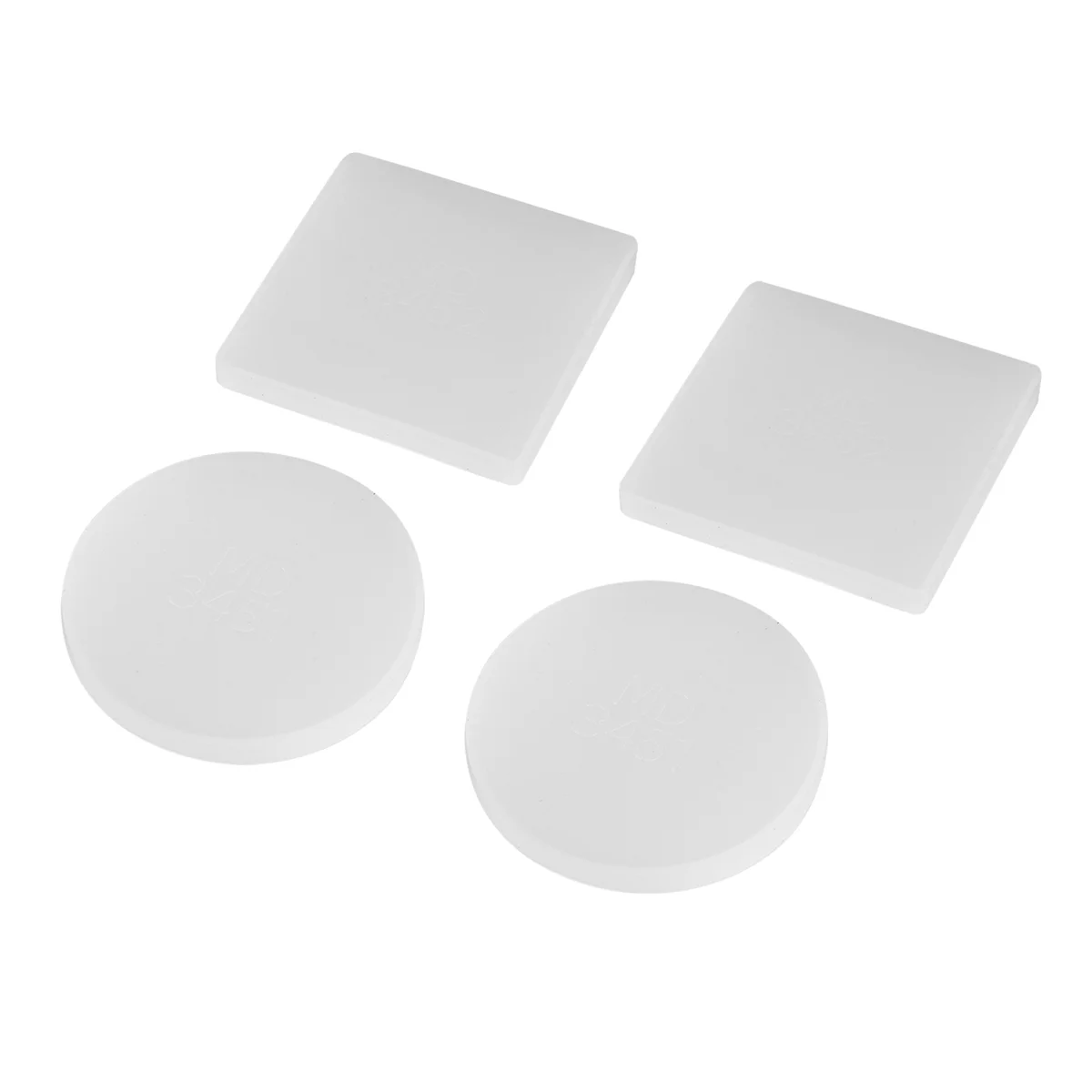 De nieuwe 4-pack ronde en vierkante vorm Coaster Base siliconen mal hars mallen Epoxy UV DIY hars ambachtelijke huisdecoratie gereedschappen