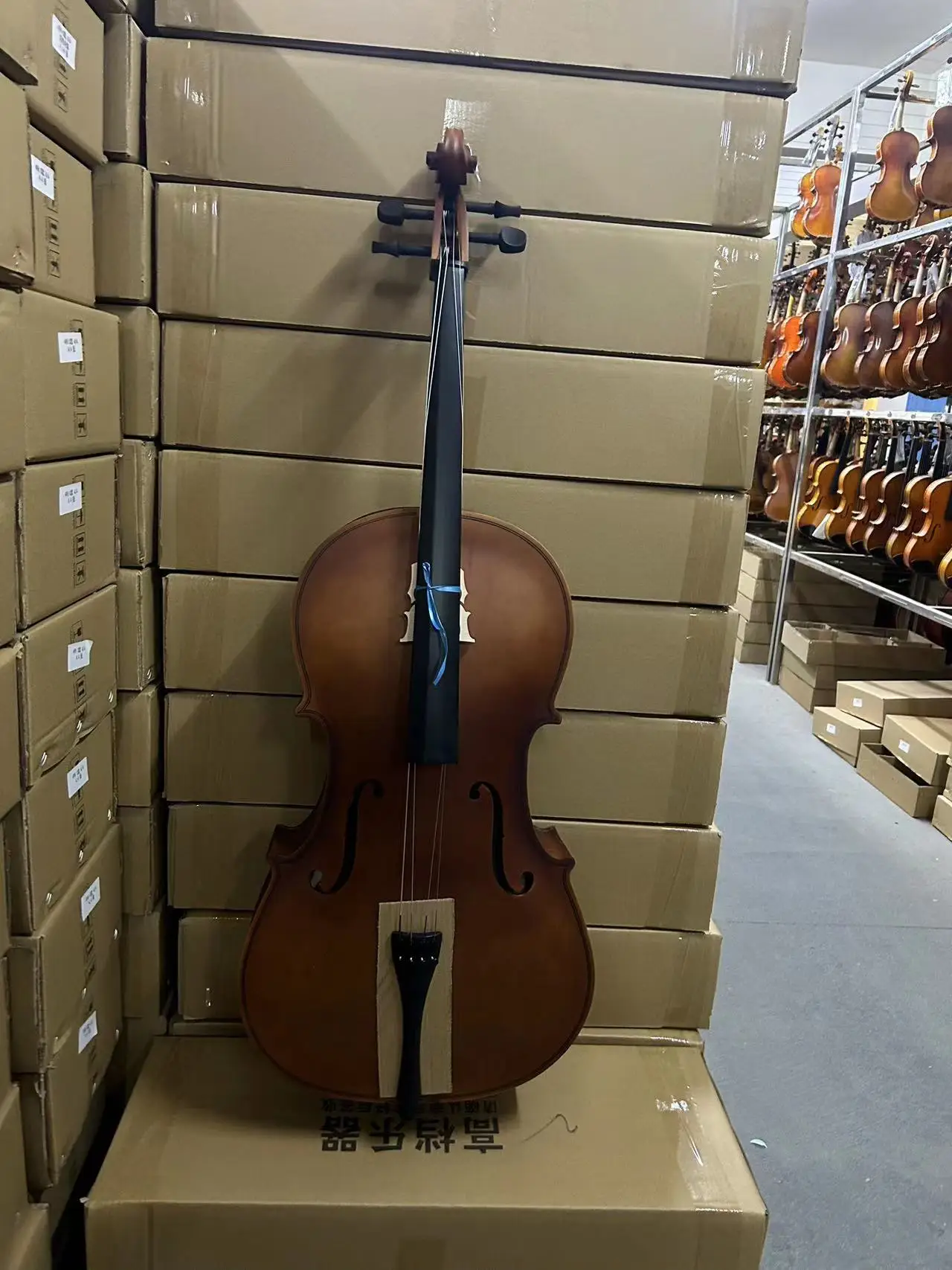 4/4 Student Practice Cello Solid Spruce Top Maple Wood String Musical Instrument For Beginner Learner