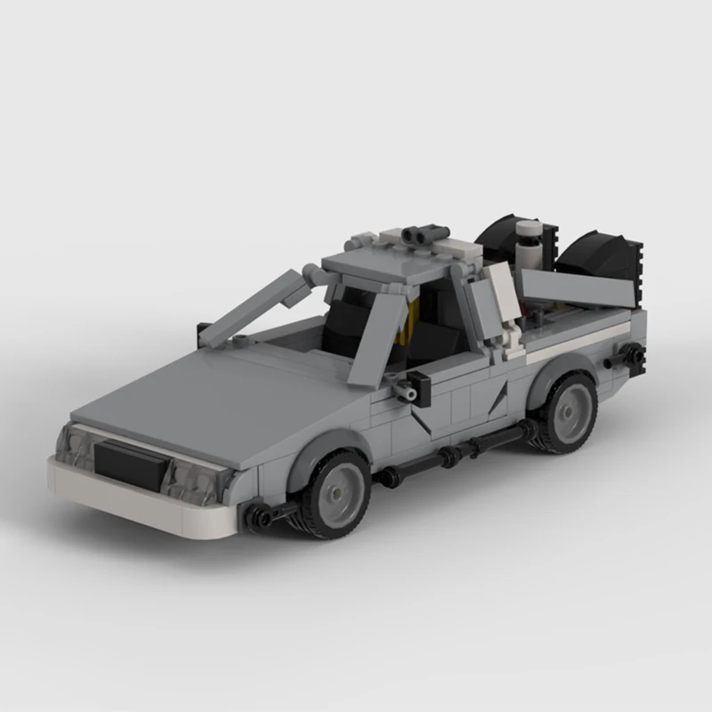 

284 шт. MOC Delorean Time Machine Backes to the Futures, строительные блоки, рождественский подарок, вдохновляет неограниченное количество креативных наборов