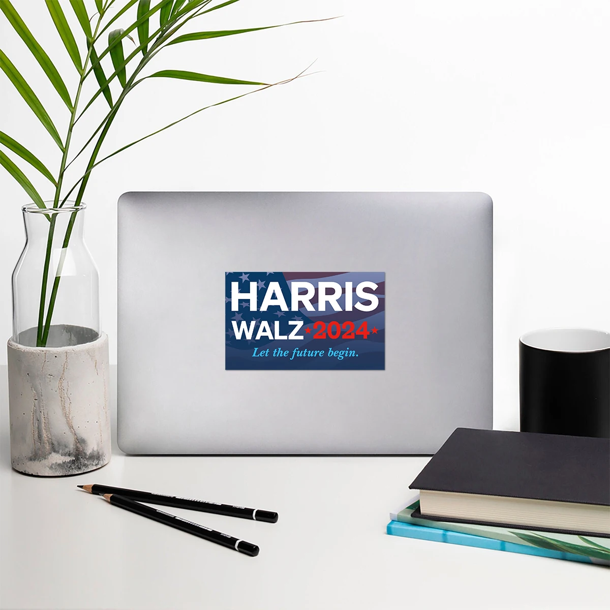 10pcs Harris Walz 2024 Stickers,President Kamala Harris Tim Walz 2024 Vote Bumper Decal,Waterproof Sticker for Car Bottle Laptop