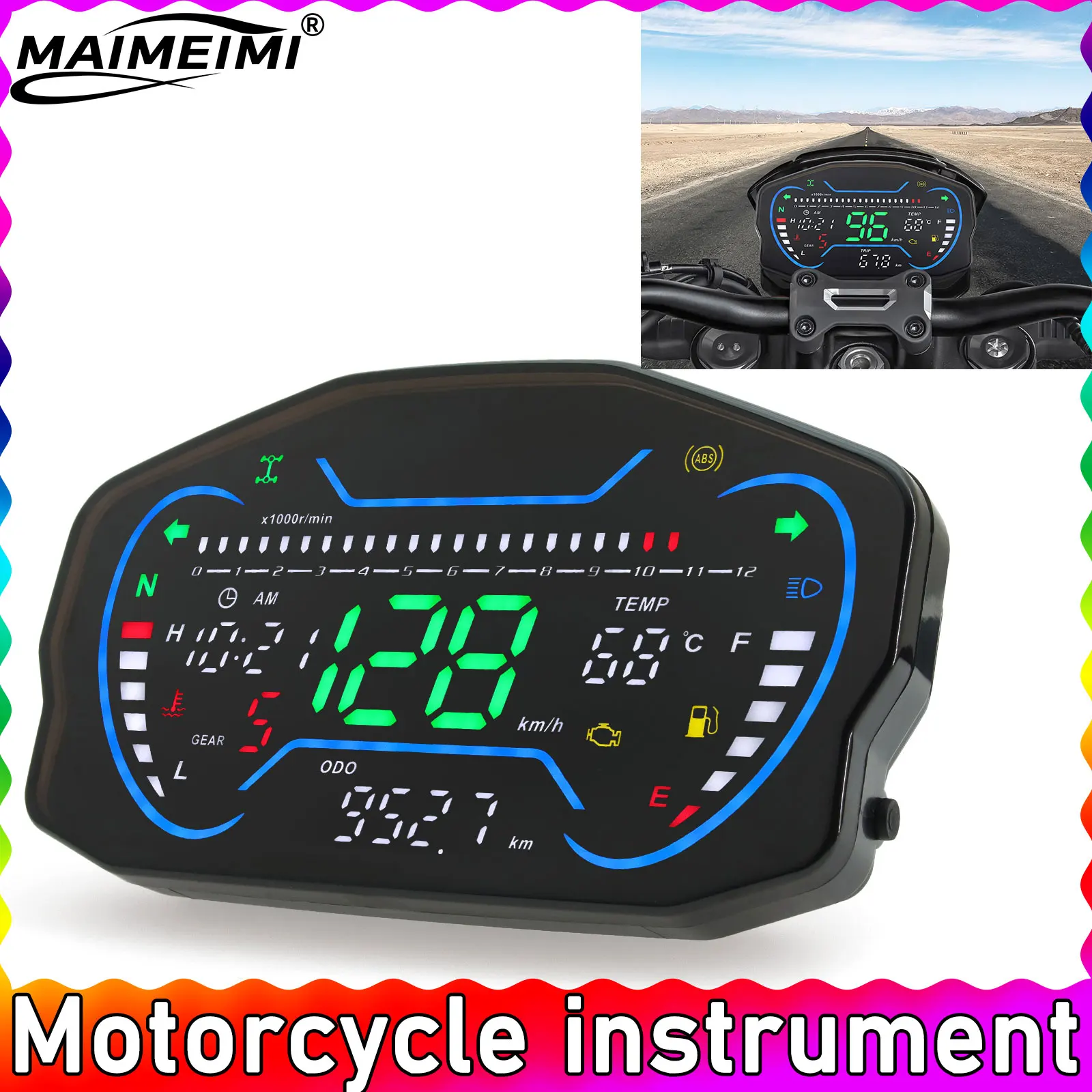 Motorcycle Speedome…