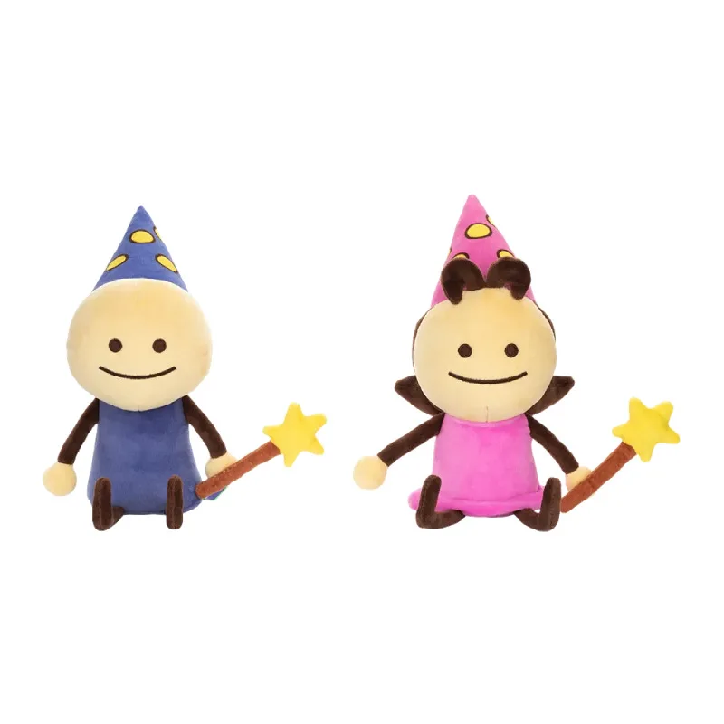 

Мягкие игрушки Doodle Duo Plushies Wizard, мягкая плюшевая кукла, милая креативная плюшевая игрушка для украшения дома, коллекционный подарок для взрослых