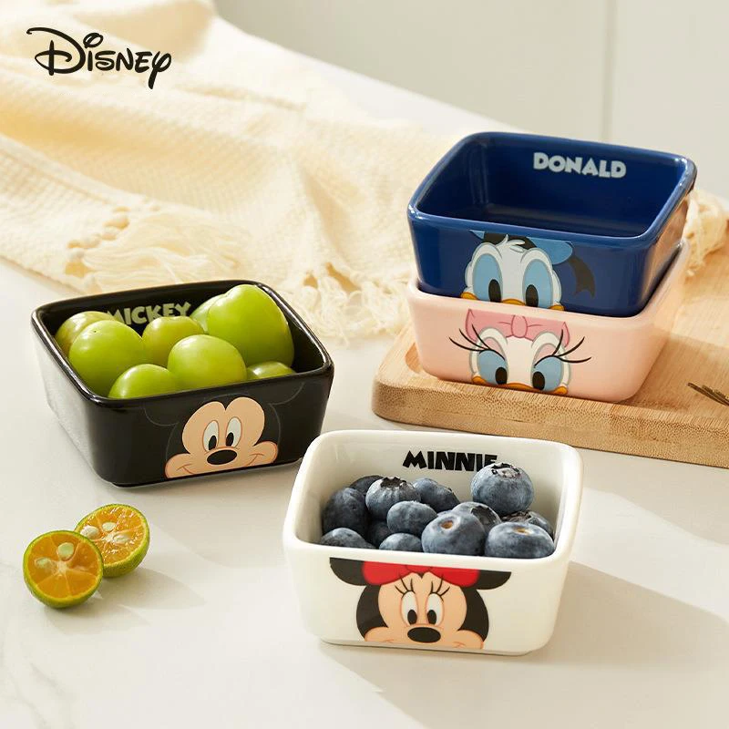 

Disney Mickey Minnie Ceramic Snack Dish Side Dish Seasoning Dipping Bowl Cartoon Daisy Donald Duck Kawaii Soy Sauce Vinegar Dish