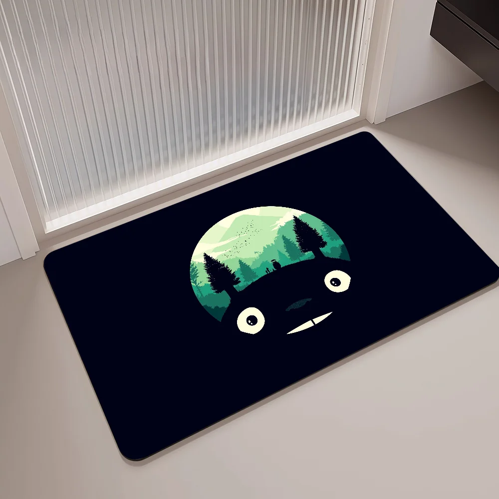 Kawaii T-TotoroS الحمام حصيرة INS نمط لينة غرفة نوم الطابق منزل غرفة الغسيل حصيرة المضادة للانزلاق ترحيب ممسحة