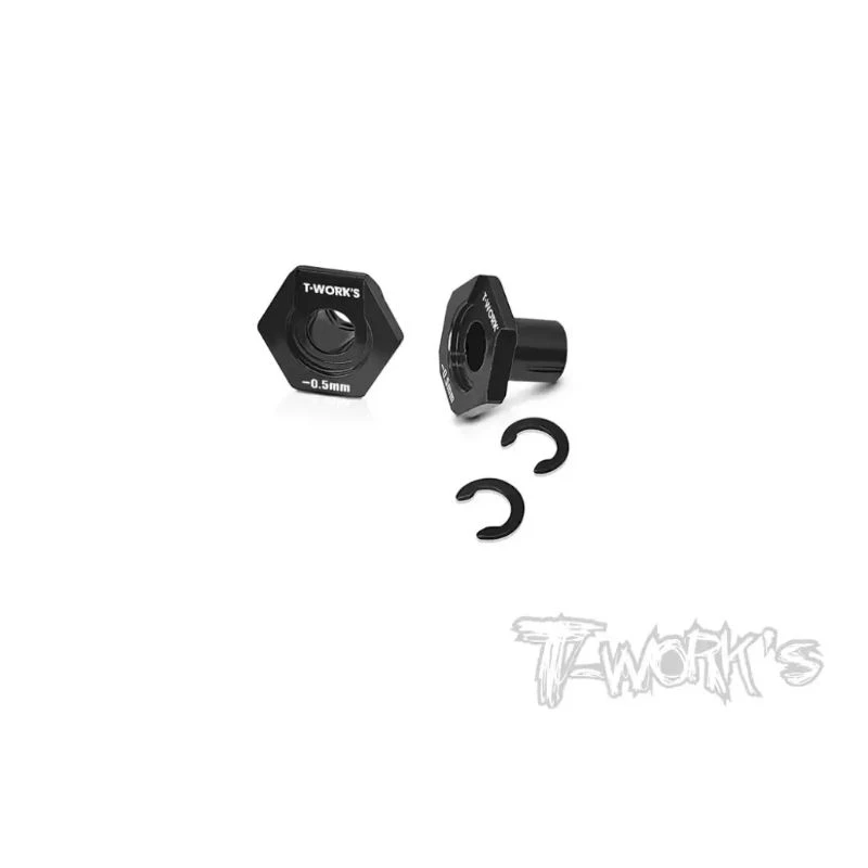 Original T works TE-231-X4-B 6mm Bearing Wheel Hub Axle -0.5mm ( Xray X4 ) 2pcs. Professional Rc part