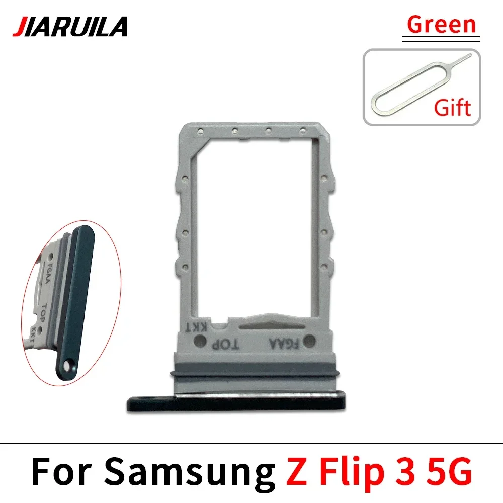 New Sim Card Tray For Samsung Z Flip 2 3 4 5 5G Chip Slot Holder Adapter Socket Micro Nano Socket Part