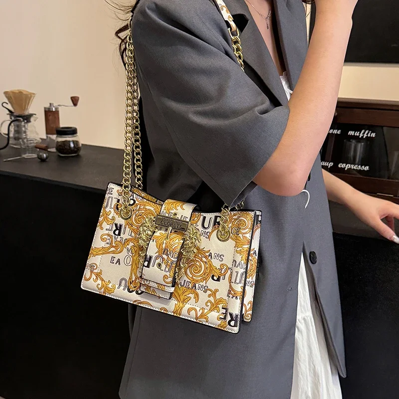 Elegancka damska torba listonoszka, skórzana torba na ramię, elegancka torebka damska