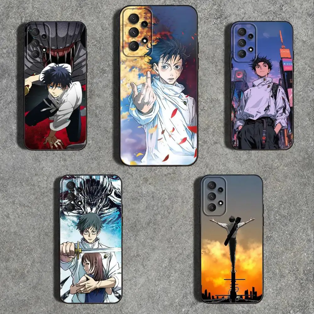 O-Okkotsu YutaS telefoonhoesje voor Samsung Galaxy A73,31,32,72,41,53,52,71,22,5G,Note,J7,8,9 zachte zwarte cover